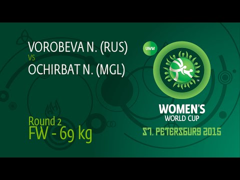 69 kg - Natalia VOROBEVA (RUS) df. Nasanburmaa OCHIRBAT (MGL), 3-0