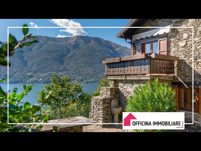 A DERVIO, SPLENDIDA CASA IN SASSO CON VISTA LAGO