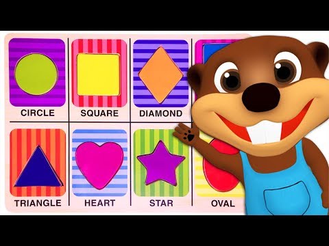 Kids Learn Colors & Shapes with Wooden Puzzle Toy | Teach ABC Song & Colours Rhymes for Children