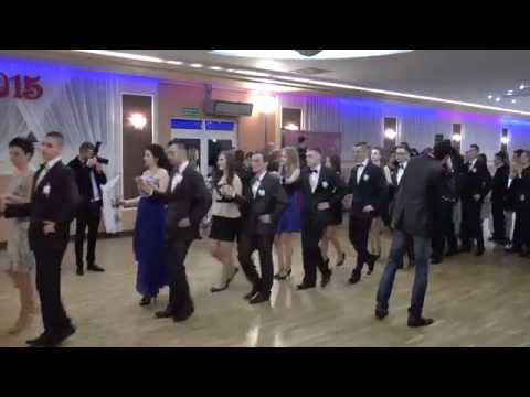 Studniówka 2015 w Zespole Szkół Agroprzedsiębiorczości w Zambrowie (polonez)