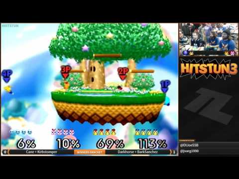 Hitstun 3 Smash 64 - Cane + Kirbstomper vs Darkhorse + BarkSanchez - Winners Bracket