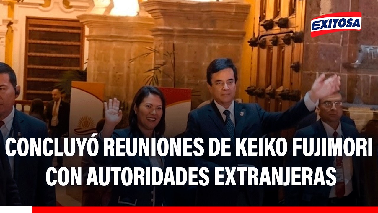 🔴🔵Keiko Fujimori concluyó reuniones con autoridades extranjeras en sede de la Cancillería