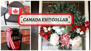 Canada Eh Collab | Canada Day DIYs and Decor for Your Porch | Red & White Proud