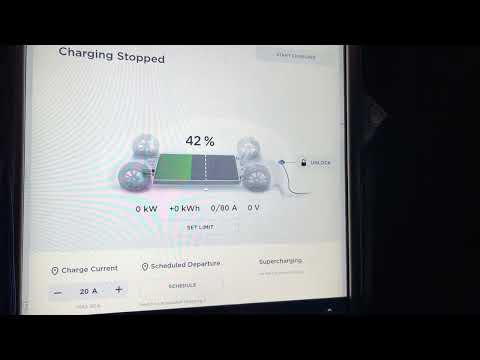 How to charge a Tesla and modify the charge limit and charge rate