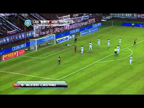 Gol de Castro. Lanús 1 - Newell's 1. Fecha 19. Torneo Final 2014. FPt