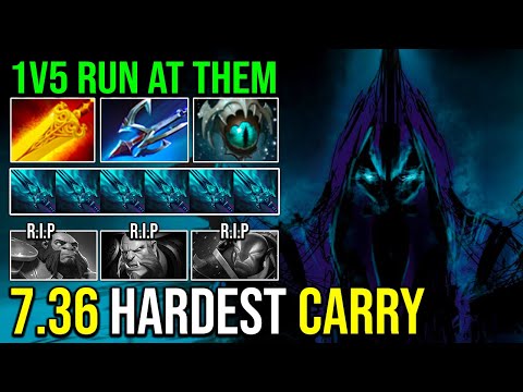 TRULY The Hardest Carry of The Meta Abaddon Skadi + Harpoon Run Down ALL Dota 2