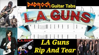 Rip And Tear - LA Guns - Guitar + Bass TABS Lesson