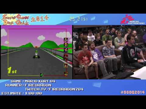 Mario Kart 64 by firedragon764 in 40:56 - SGDQ2014 - Part 116