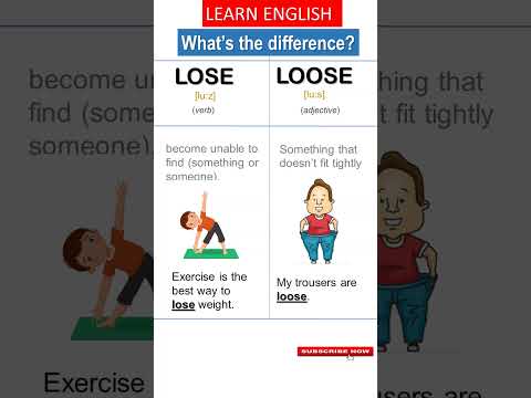Lose vs Loose | Difference between Lose and Loose | Learn English | English Tips #learning