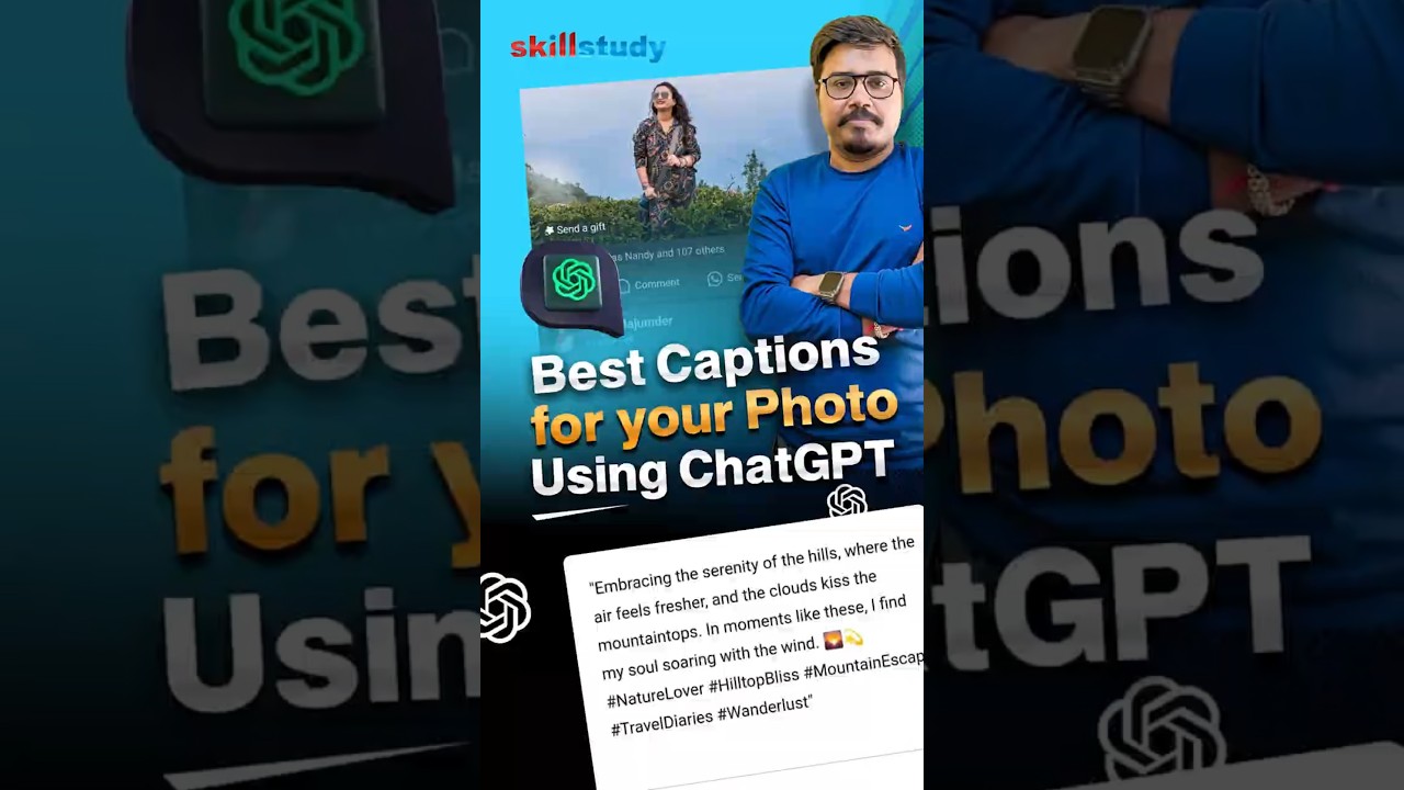 Generate Creative Captions for Instagram | ChatGPT for Social Media | Skill Study #chatgpt #tricks