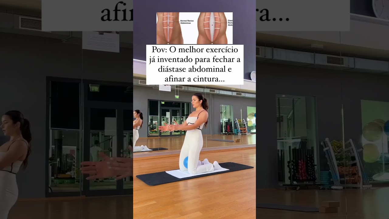 Você Tem Diástase Abdominal? Faça  este exercício e veja os resultados! ✨ #diastase #treino #viral
