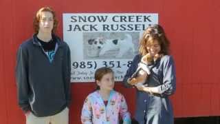 Abita Springs Family Speaks with Snow Creek Jack Russell about Their New Puppy