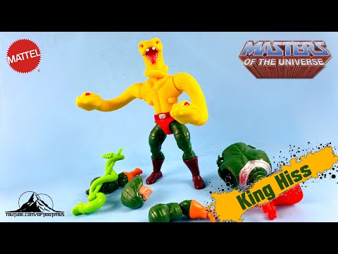 Mattel Masters of the Universe Origins KING HISS Video Review