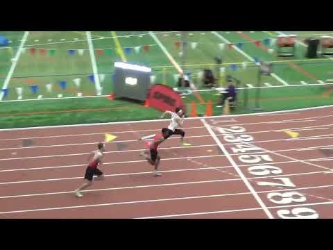 Spire HS Indoor Games 2 10 2023   Boys 60m Hurdles Prelims Heat 3