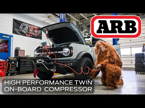 ARB High Performance Twin On-Board Compressor Bronco Install with 4x4TruckLEDs.com Mounting Bracket