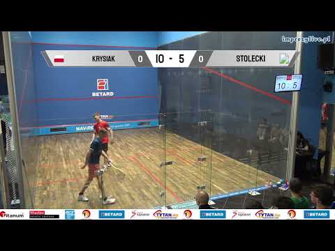Leon Krysiak vs Filip Stolecki - BETARD Indywidualne Mistrzostwa Polski Junior w Squasha 2023