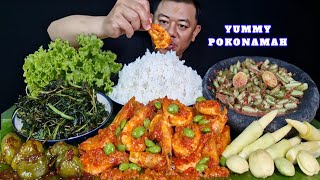 Download lagu ENDUL NGEUNAH NIKMAT ⁉️ MAKAN UDANG SAMBEL PETAI LALAPAN JENGKOL MENTAH ASE CABE GENDOT JUKUT GORENG mp3