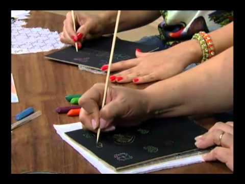 Mulher.com 10/10/2011 - Pátina com giz de cera