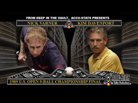 9-Ball - NICK VARNER vs KIM DAVENPORT - 1989 US Open 9-Ball Finals