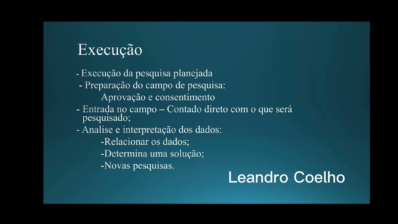 Apresentação Processo de Pesquisa