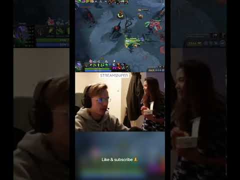 Topson reacts on his girlfriend’s food hahaha #topson #dota2 #shorts