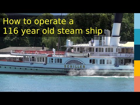 Como operar um navio a vapor de 116 anos
