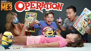 MINION OPERATION CHALLENGE!!! Despicable Me 3 Surgery with BEAN BOOZLED!