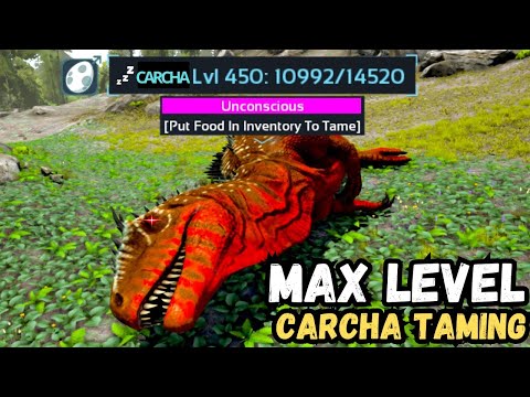 MAX LEVEL CARCHA TAMING🔥ARK MOBILE ULTIMATE EDITION 2025