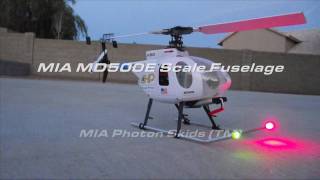 Awesome!!! MIA Photon Skids - MIA MD500E Scale Fuselage - Blade 120SR Helicopter