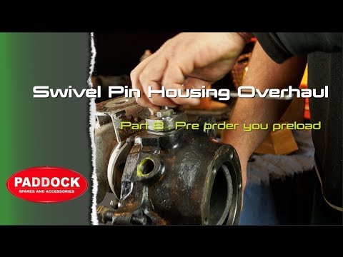 Swivel pin housing overhaul part 8 - setting the shims on the top pin