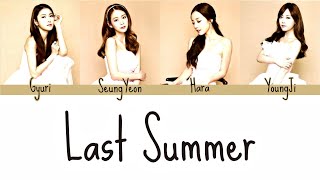 KARA - Last Summer (Rom/Eng/Port Lyrics)