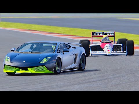 Lamborghini Gallardo 7700 HP vs McLaren F1 1989 - Silverstone