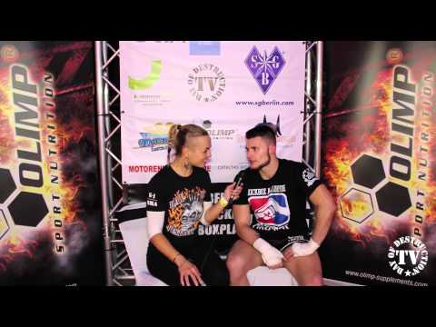 Jerome Heinz im Post-Fight Interview auf der Mix Fight Gala 17