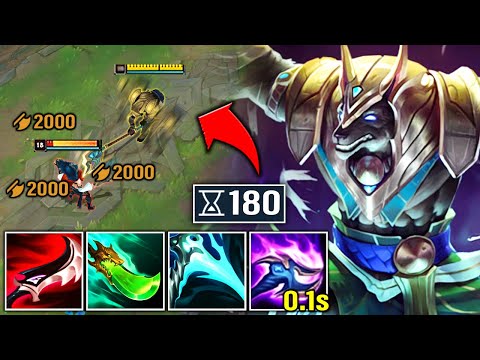 MEGA HASTE NASUS CAN Q EVERY 0.1 SECONDS (IT LOOKS LIKE I'M HACKING)