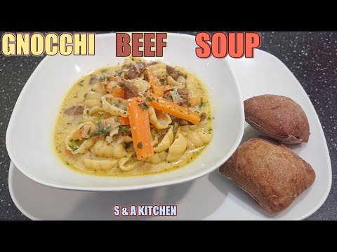 GNOCCHI BEEF SOUP RECIPE | IN LESS THAN 20 MINUTES