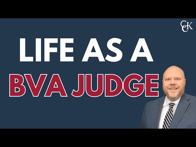 What Does a Veterans Law Judge Do at the Board of Veterans' Appeals?