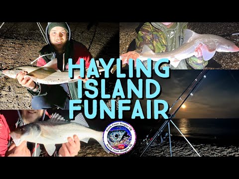 Fishing at HAYLING ISLAND Funfair for Smoothound with a SUPRISE fish! Sea Fishing UK