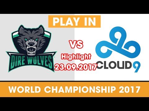 DW vs C9 Highlights [World Championship 2017 Play In] Dire Wolves vs Cloud 9