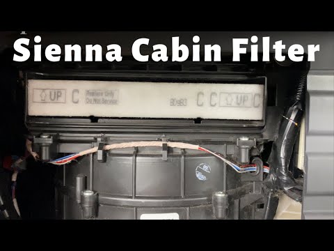 How To Change 2011 - 2020 Toyota Sienna Cabin Air filter - Replace Remove Replacement Location