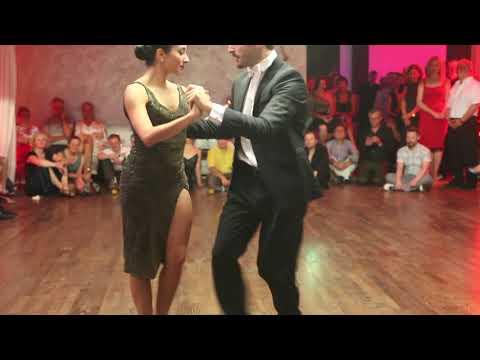  Lorena Tarantino  and  Gianpiero Galdi  are  dancing  to  the  milonga  "  El Huracan  "  by  Los Autenticos Reyes  in  2019