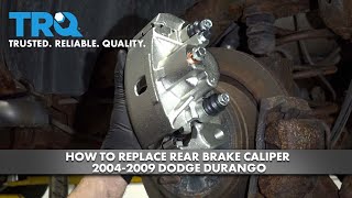 How to Replace Rear Brake Caliper 2004-2009 Dodge Durango