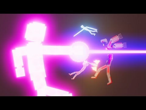 Tech Droids vs Cybernetic Factions in People Playground - People Playground 1.21.3