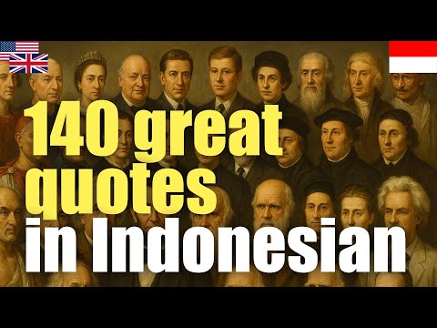 140 great quotes in Indonesian | Passive listening | L2Language | with hiragana