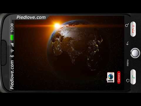 Revolving Earth Space Scenery Video