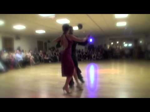  Adrian Costa  and  Amanda Costa  are  dancing  to  the  tango  "  Corrientes y Esmeralda  "