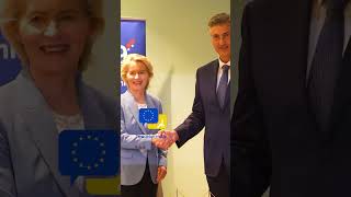 From Strasbourg to Split: Von der Leyen meets Andrej Plenković at MED-9 Summit