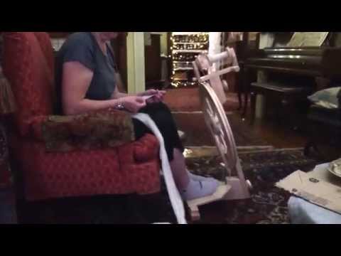 Handmade Maple Spinning Wheel by Lendrum