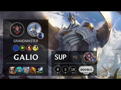 Galio Support vs Blitzcrank - EUW Grandmaster Patch 10.13