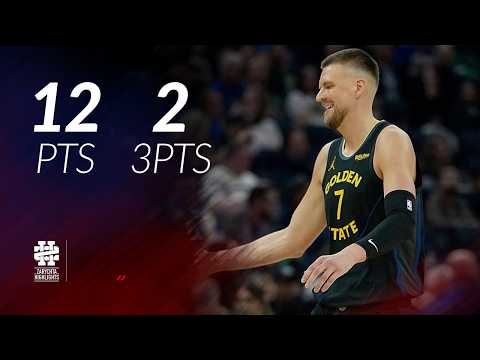 Kristaps Porzingis 12 pts 2 threes vs Celtics 25/26 season