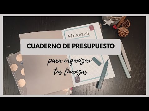 Mi cuaderno de presupuesto y finanzas/ Sistema de organización con cuadernos